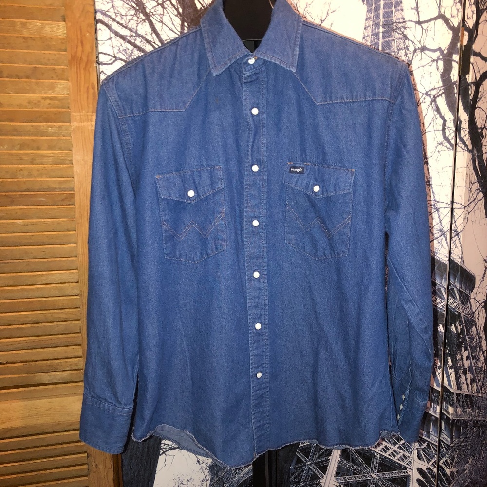 Wrangler Men’s Denim Jean Shirt